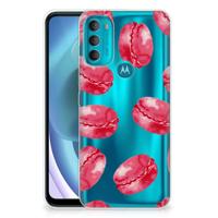 Motorola Moto G71 5G | Siliconen Case | Pink Macarons