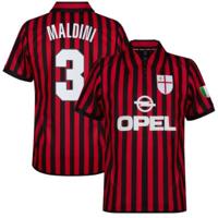 AC Milan Centenary Retro Voetbalshirt 2000 + Maldini 3