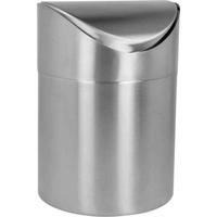 Metaltex 185392010 Afvalbak 1.5 l RVS (Ø x h) 12 cm x 16.5 cm Zilver 1 stuk(s)