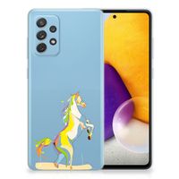 Samsung Galaxy A72 Telefoonhoesje met Naam Horse Color