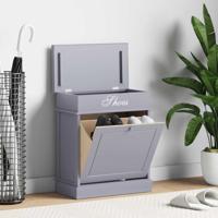 VidaXL Schoenenkast 50x28x58 cm paulowniahout grijs