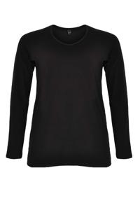 Yoek Long sleeve shirt | Zwart | Maat 50/52
