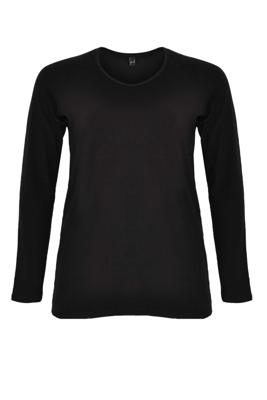 Yoek Long sleeve shirt | Zwart | Maat 58/60