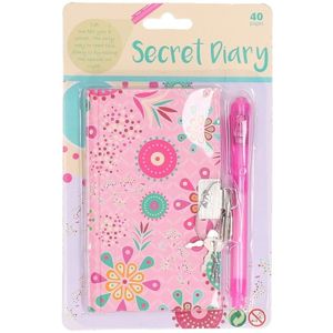 Geheim dagboek roze voor meisjes   -