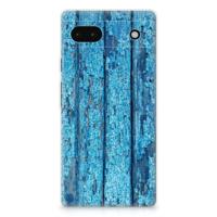 Google Pixel 6A | Bumper Hoesje | Wood Blue