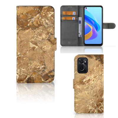 OPPO A76 | A96 | Bookcase | Marmer Creme