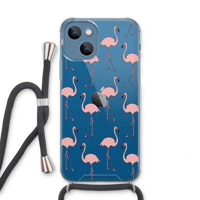 Anything Flamingoes: iPhone 13 Transparant Hoesje met koord