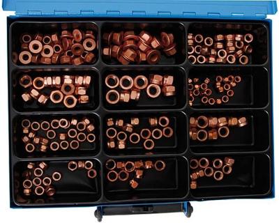 Dresselhaus assortiment moeren sort.copper nut w.collar thermag-schlitzmutt.