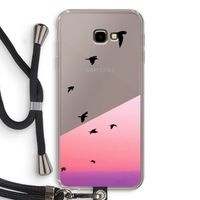 Fly away: Samsung Galaxy J4 Plus Transparant Hoesje met koord Fly away: Samsung Galaxy J4 Plus Transparant Hoesje met koord