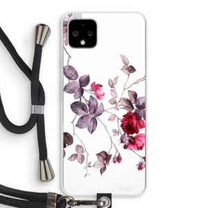 Mooie bloemen: Pixel 4 XL Transparant Hoesje met koord