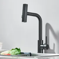SteelFlex Gun Gray Uittrekbare Keukenkraan