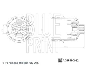 Deksel, oliefilterbehuizing Blue Print Solution ADBP990022