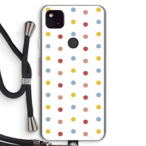 Bollen: Pixel 4a 5G Transparant Hoesje met koord
