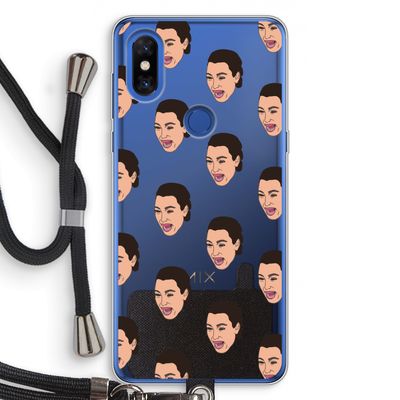 Ugly Cry Call: Xiaomi Mi Mix 3 Transparant Hoesje met koord