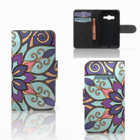 Samsung Galaxy Trend 2 Hoesje Purple Flower - thumbnail