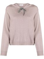 Fabiana Filippi tie-fastened cotton jumper - Tons neutres