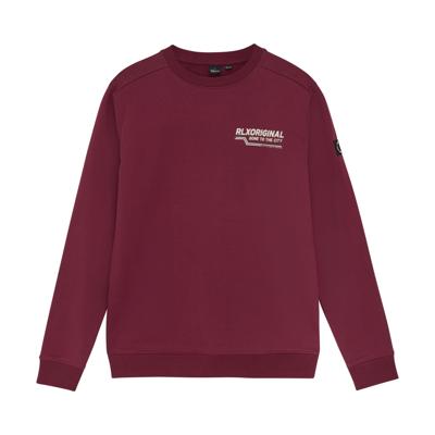 Rellix winter sweater jongens - rood - backprint
