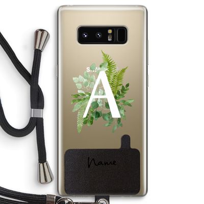 Green Brush: Samsung Galaxy Note 8 Transparant Hoesje met koord