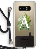 Green Brush: Samsung Galaxy Note 8 Transparant Hoesje met koord
