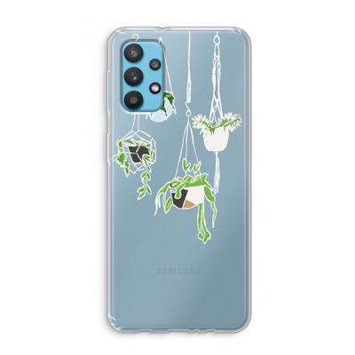 Hang In There: Samsung Galaxy A32 4G Transparant Hoesje