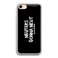 Neuters (zwart): iPhone 7 Transparant Hoesje