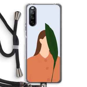 Leaf: Sony Sony Xperia 10 III Transparant Hoesje met koord