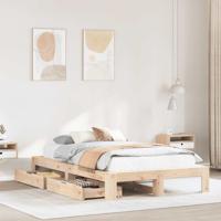 Bedframe zonder matras massief grenenhout 120x200 cm