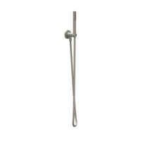 Handdoucheset IVY Set Bestaande Uit Doucheslang 150 cm, Wandhouder Met Uitlaat En Handdouche Satin Spray Geborsteld Nickel PVD