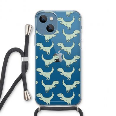 Dinos: iPhone 13 Transparant Hoesje met koord