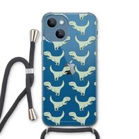 Dinos: iPhone 13 Transparant Hoesje met koord