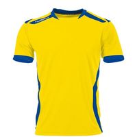 Hummel 110106 Club Shirt Korte Mouw - Yellow-Royal - L - thumbnail