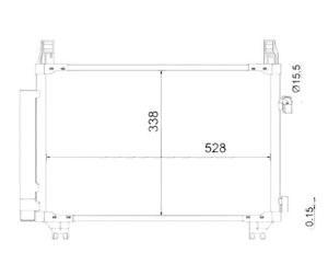 Condensor, airconditioning AC806000S