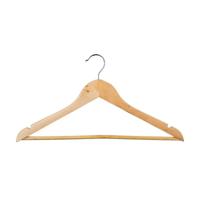 Kledinghangers - 4x - hout - 44 x 23 cm - kleerhangers