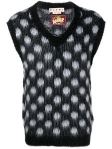 Marni gilet à pois - Noir