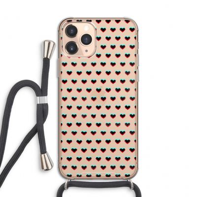 Hartjes: iPhone 11 Pro Transparant Hoesje met koord
