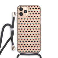 Hartjes: iPhone 11 Pro Transparant Hoesje met koord