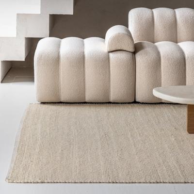 Wollen Vloerkleed Barley Crème Scandinavisch Default Title Laagpolig Home Collectie - Dekbed-Discounter.nl