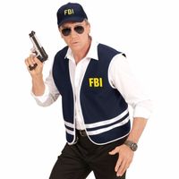 Verkleed politie FBI agent vest en petje voor volwassenen XL  -
