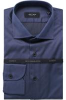 OLYMP SIGNATURE Tailored Fit Overhemd blauw, Effen