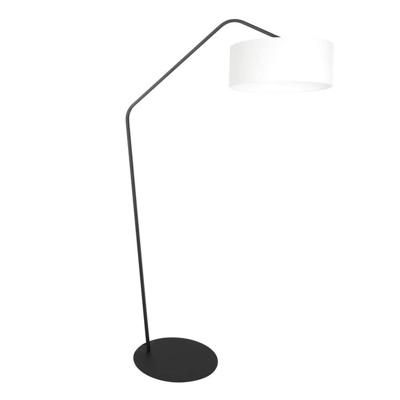Steinhauer VloerlampZig-Zag zwart met witte kap Ø 40cm - 4237ZW