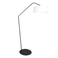 Steinhauer VloerlampZig-Zag zwart met witte kap Ø 40cm - 4237ZW