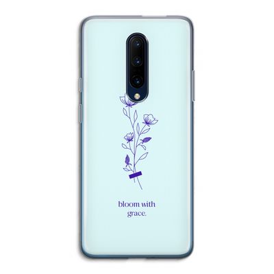 Bloom with grace: OnePlus 7 Pro Transparant Hoesje