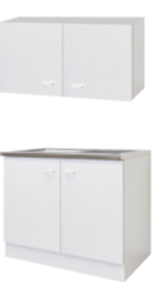 Keukenblok 100 x 60cm met wandkast RAI-8585