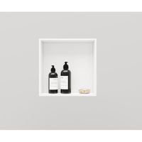 Crosstone Arqua opbouwnis 30x30x10cm solid surface wit mat NIS112549