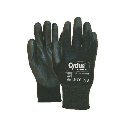 Cycplus werkhandschoen nylon s/7 l+r rode kraag cyclus 292561