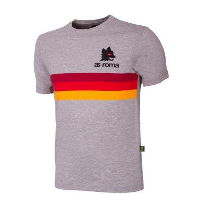COPA Football - AS Roma Stripes T-Shirt - Grijs