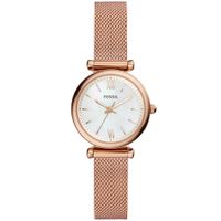 Fossil ES4433 Horloge Carlie staal rosekleurig 28 mm - thumbnail