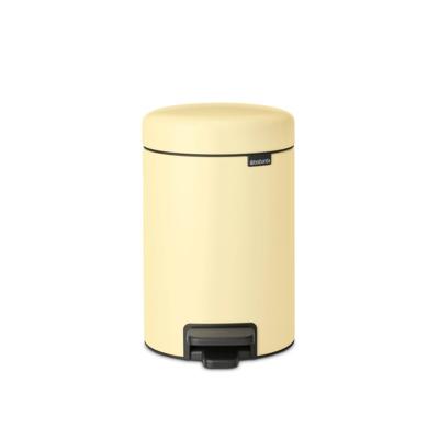 Brabantia NewIcon Pedaalemmer - 3 liter - kunststof binnenemmer - mellow yellow 233760