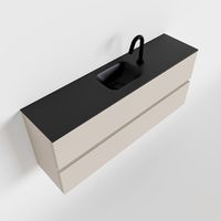 Toiletmeubel Mondiaz Ada | 120 cm | Meubelkleur Linen | Lex wastafel Urban Midden | 1 kraangat Toiletmeubel Mondiaz Ada | 120 cm | Meubelkleur Linen | Lex wastafel Urban Midden | 1 kraangat