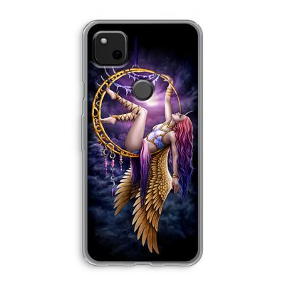 Aerial Angel: Google Pixel 4a Transparant Hoesje